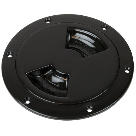 SeaDog Smooth Quarter Turn Deck Plate  Black  8