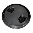 SeaDog Textured Quarter Turn Deck Plate  Black  8