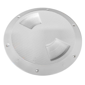 SeaDog QuarterTurn Textured Deck Plate wInternal Collar  White  5