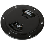 SeaDog QuarterTurn Smooth Deck Plate wInternal Collar  Black  5