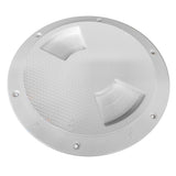 SeaDog QuarterTurn Textured Deck Plate wInternal Collar  White  8