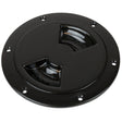 SeaDog QuarterTurn Smooth Deck Plate wInternal Collar  Black  8