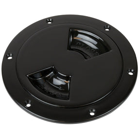 SeaDog QuarterTurn Smooth Deck Plate wInternal Collar  Black  8