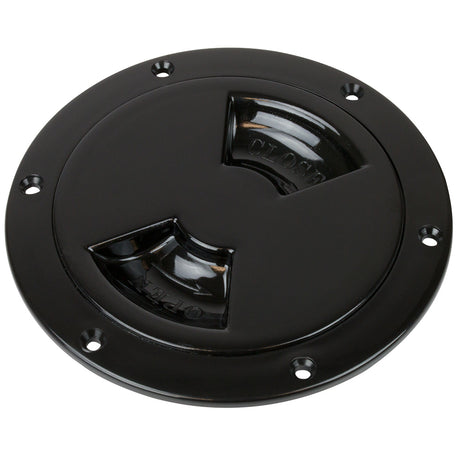 SeaDog QuarterTurn Smooth Deck Plate wInternal Collar  Black  8