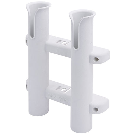 SeaDog Two Pole Side Mount Rod Storage Rack  White