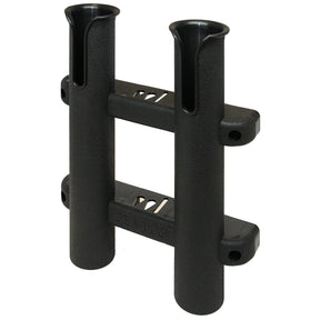 SeaDog Two Pole Side Mount Rod Storage Rack  Black