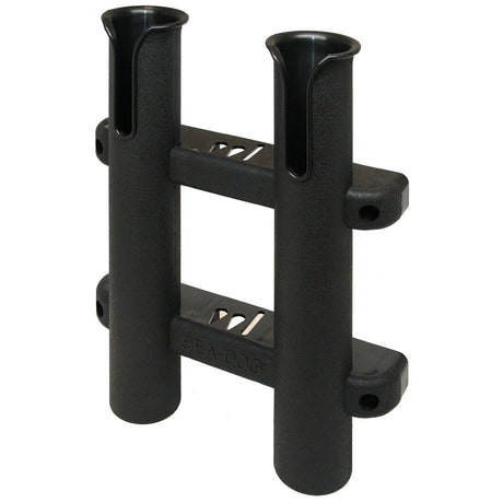 SeaDog Two Pole Side Mount Rod Storage Rack  Black