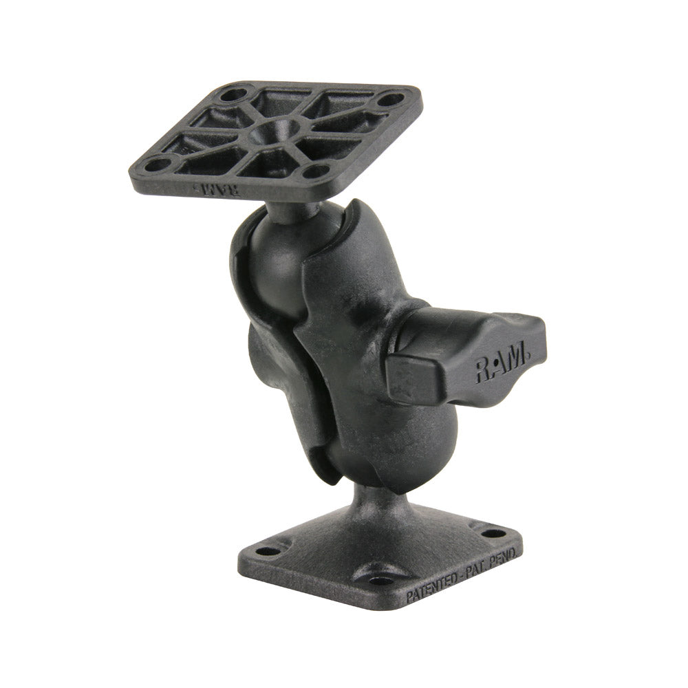 RAM Mount Composite DrillDown Double Ball Mount wRectangle AMPS Plates
