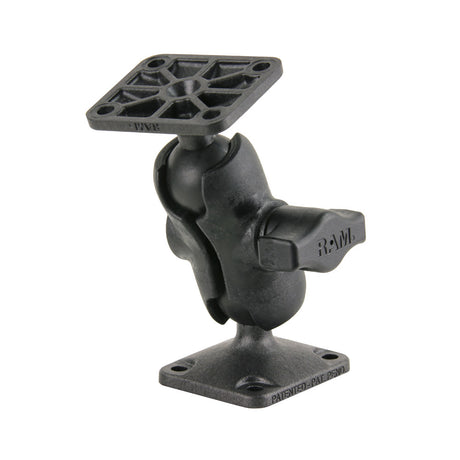 RAM Mount Composite DrillDown Double Ball Mount wRectangle AMPS Plates