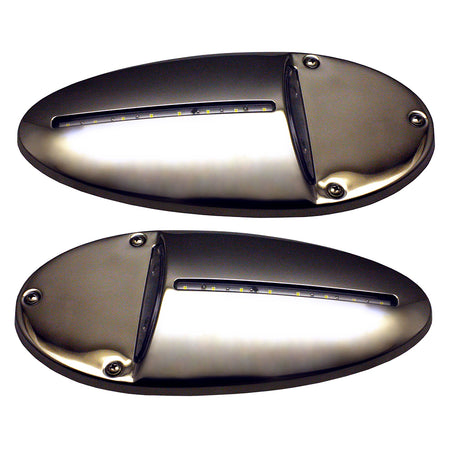 Innovative Lighting LED Docking Light Mirrored Stainless Steel  Pair