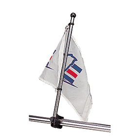 SeaDog Stainless Steel Rail Mount Flagpole  17