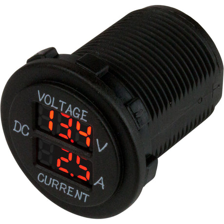 SeaDog Round Voltage  Amp Meter  6V30V  0 Amp  10 Amp Meter