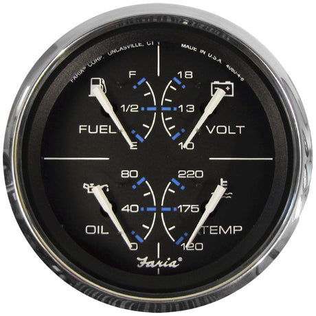 Faria Chesapeake Black 4 Multifunction Gauge