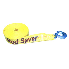 Rod Saver HeavyDuty Winch Strap Replacement  Yellow  2 x 20