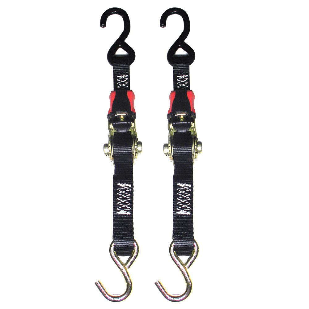 Rod Saver Rubber Ratchet TieDown  1 x 3  Pair