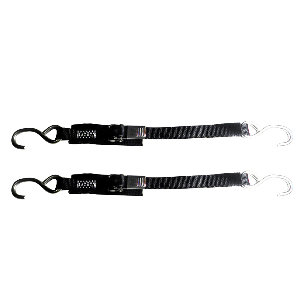 Rod Saver Stainless Steel Quick Release Transom TieDown  1 x 6  Pair
