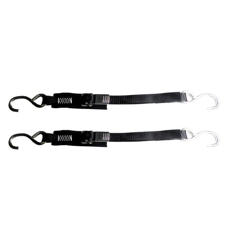 Rod Saver Stainless Steel Quick Release Transom TieDown  1 x 6  Pair