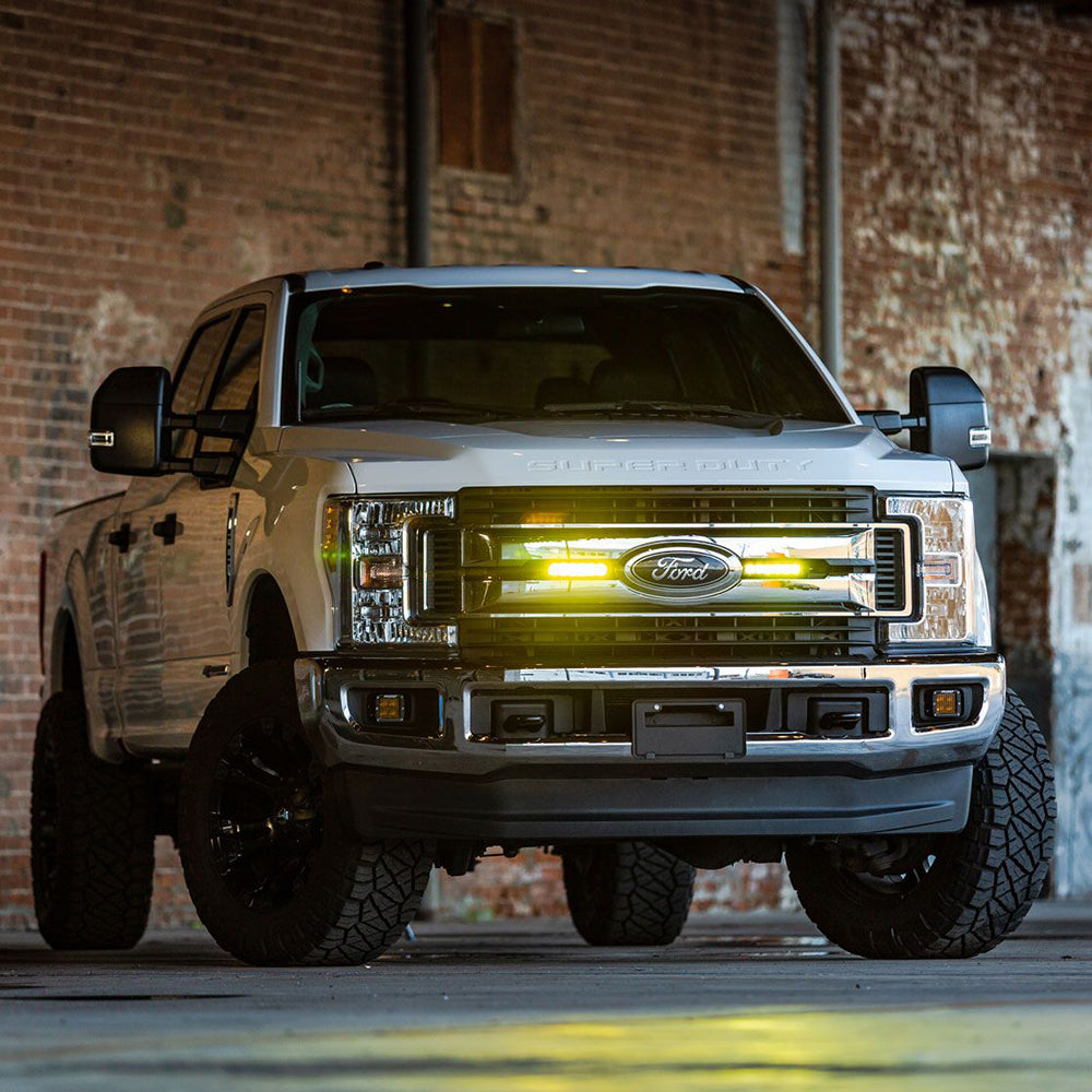 RIGID Industries 6 SRSeries SAE Compliant Fog Light  Black wYellow Light