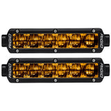RIGID Industries 6 SRSeries SAE Compliant Fog Light  Black wYellow Light