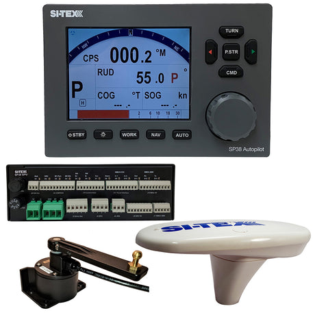 SITEX SP3818 Autopilot Core Pack Including Compact GPS Compass  RotaryFeedback No Pump