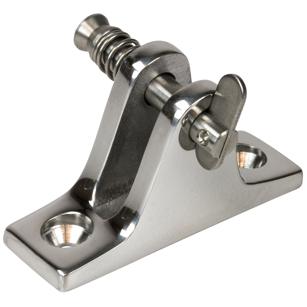 SeaDog Stainless Steel Angle Base Deck Hinge  Removable Pin