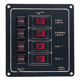 SeaDog Aluminum Switch Panel  Vertical  4 Switch