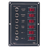 SeaDog Aluminum Circuit Breaker Panel  6 Circuit