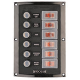 SeaDog Splash Guard Circuit Breaker Panel  6 Circuit