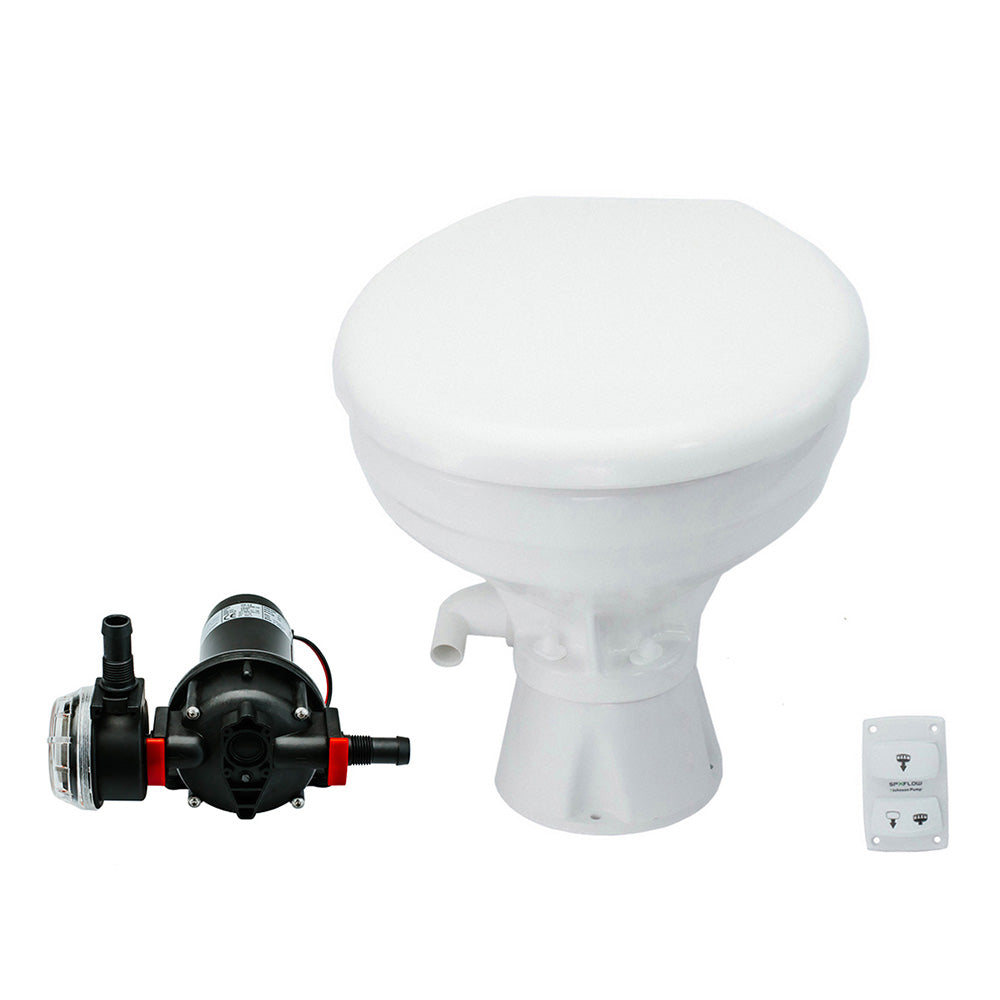 Johnson Pump AquaT Toilet Silent Electric Comfort  12V wPump