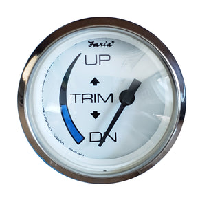 Faria Chesapeake White SS 2 Trim Gauge fHonda Engines