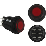 RIGID Industries 3 Position Rocker Switch  Red