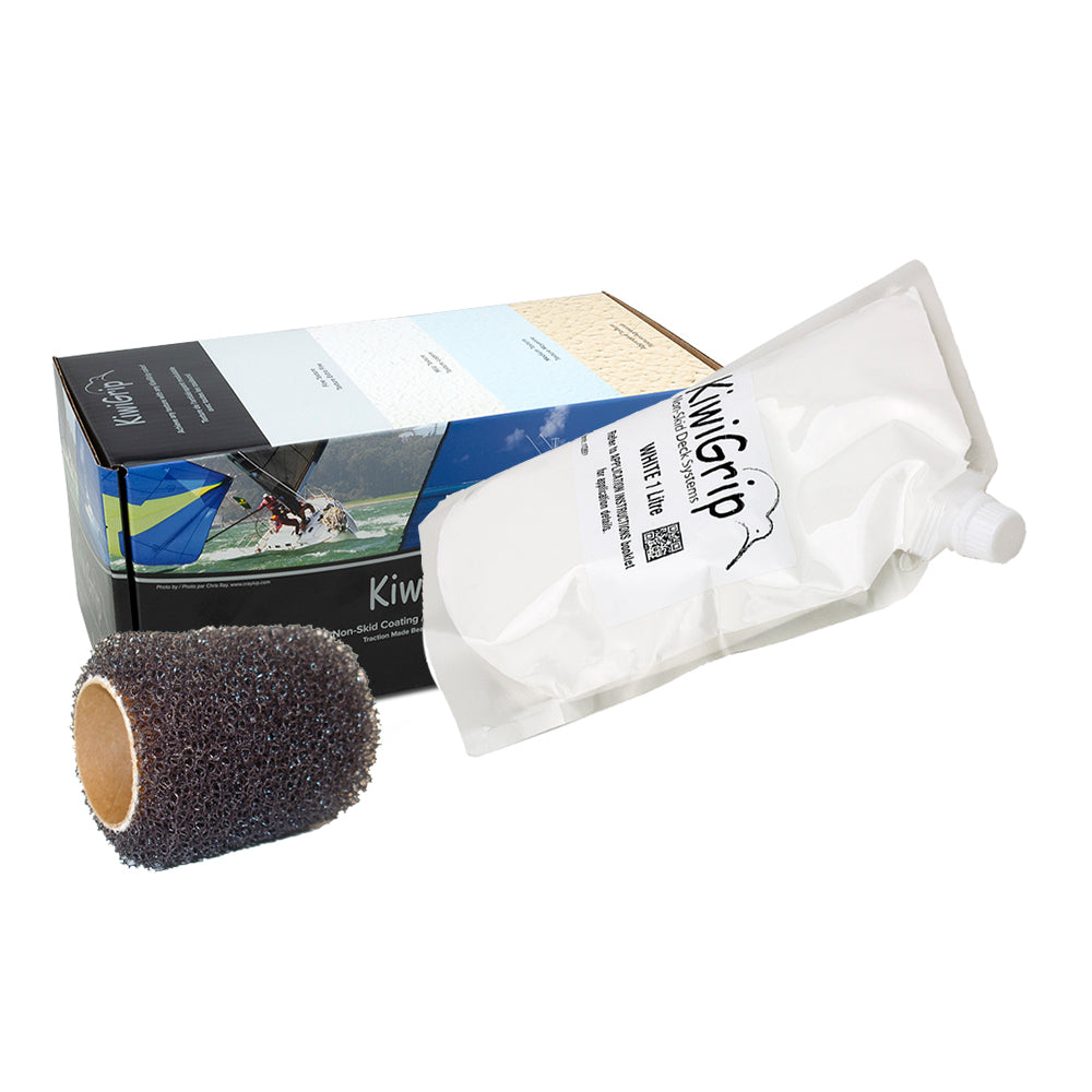 KiwiGrip 1 Liter Pouch  White w4 Roller