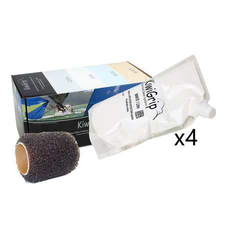 KiwiGrip 4  1 Liter Pouches  White w4 Roller