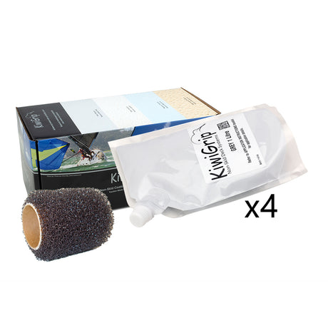 KiwiGrip 4  1 Liter Pouches  Grey w4 Roller