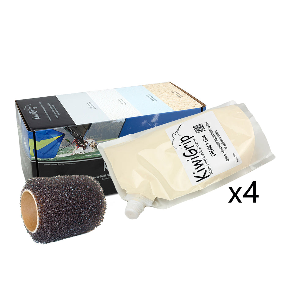 KiwiGrip 4  1 Liter Pouches  Cream w4 Roller