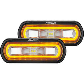 RIGID Industries SRL Series Surface Mount Spreader Light  Black Housing  Amber Halo