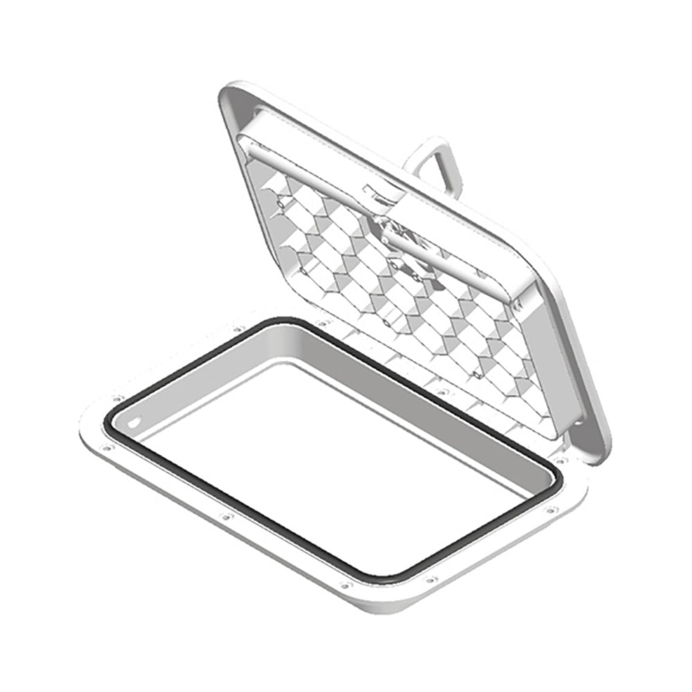 SeaDog Triple Lock Rectangular Marine Hatch  10 x 14  White