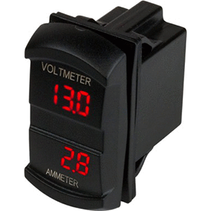 SeaDog Dual VoltAmp Meter Rocker Style Switch