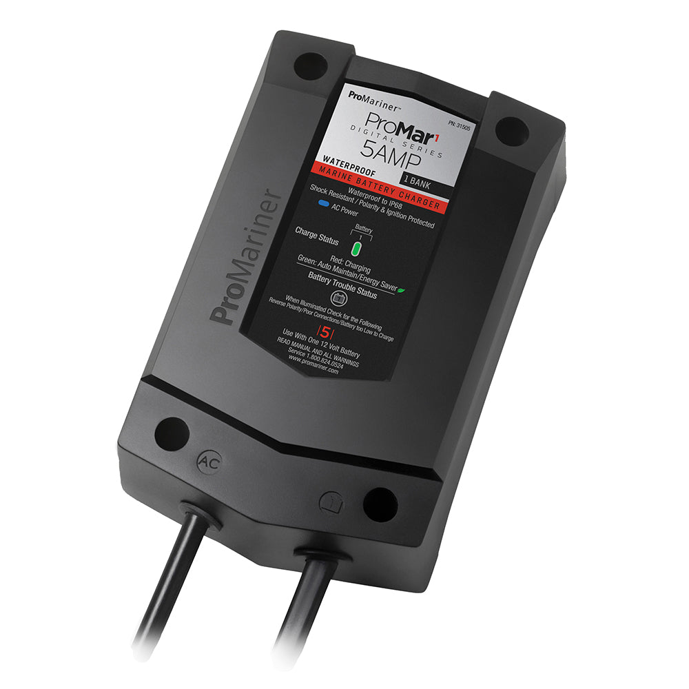 ProMariner ProMar1 DS Digital  5 Amp  1 Bank Charger