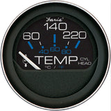 Faria Coral 2 Cylinder Head Temperature Gauge 60120 F wSender 13009