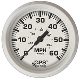 Faria Dress White 4 GPS Speedometer  60 MPH