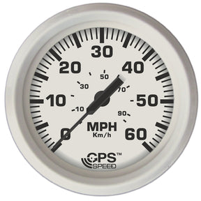 Faria Dress White 4 GPS Speedometer  60 MPH