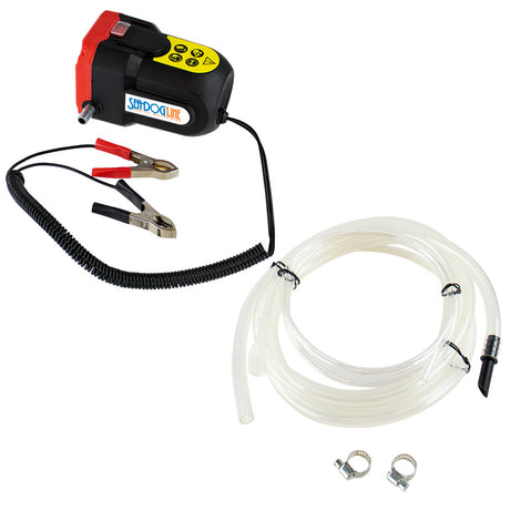 SeaDog Oil Change Pump wBattery Clips  12V