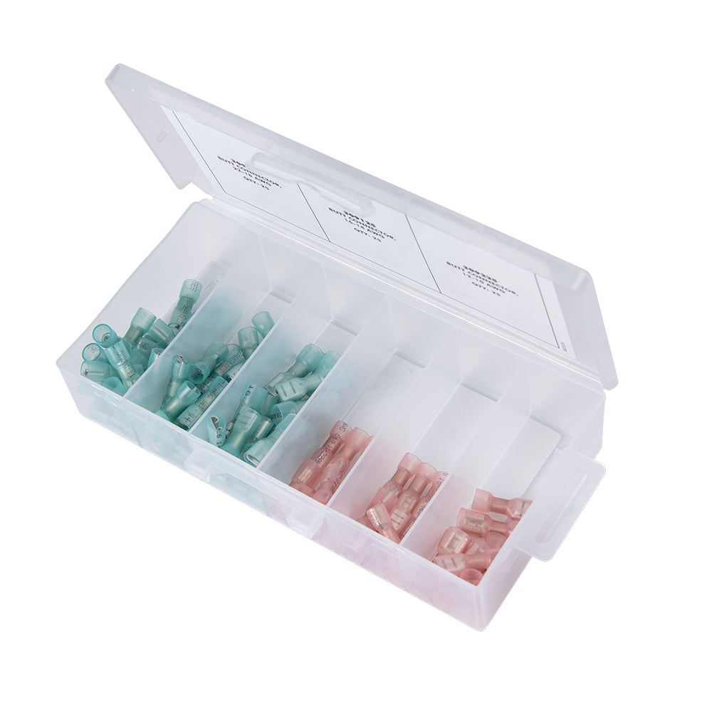 Ancor Heat Shrink Universal Speaker Connector Kit f22181614  Assorted 90 Piece
