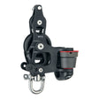 Harken 45mm Single Aluminum Element Fiddle Block wSwivel Becket  150 Cam Cleat