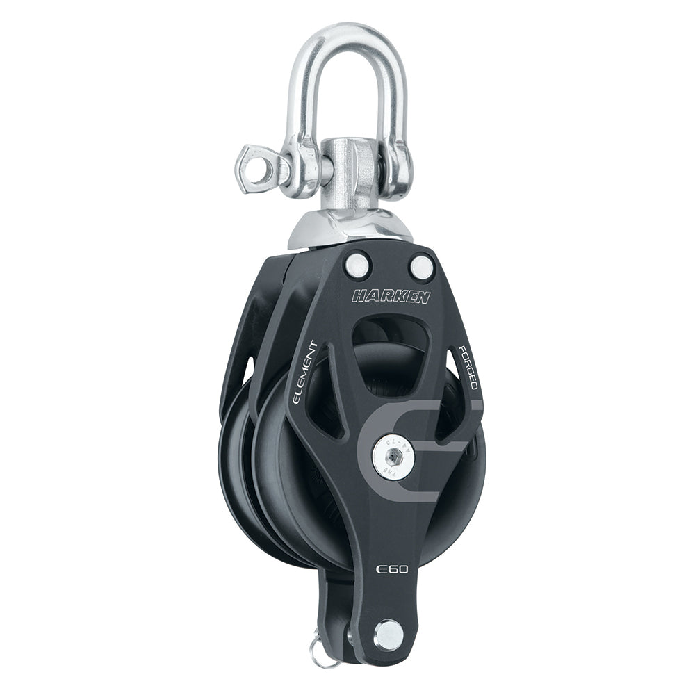 Harken 60mm Double Aluminum Element Block wSwivel  Becket