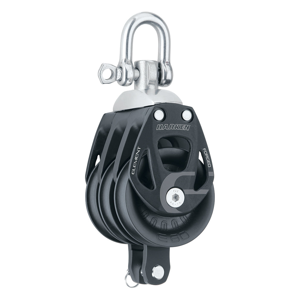 Harken 60mm Triple Aluminum Element Block wSwivel  Becket