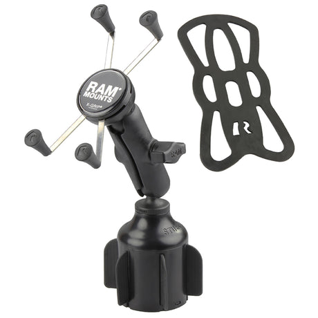 RAM Mount RAM XGrip Large Phone Mount wRAM Stubby Cup Holder Base