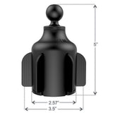 RAM Mount RAM XGrip Large Phone Mount wRAM Stubby Cup Holder Base
