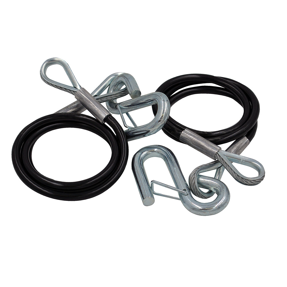 CE Smith Safety Cables  3500lb Capacity  PVC Coated  Pair